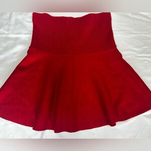 Zara Red Knit Mini Size Medium